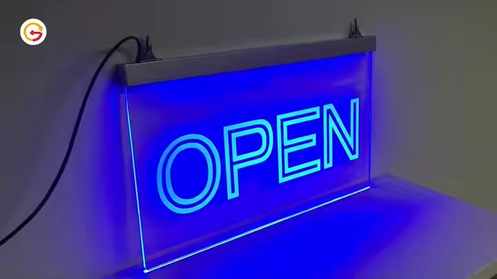 Edge Lit Acrylic Sign